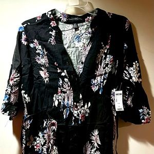 Woman’s floral blouse